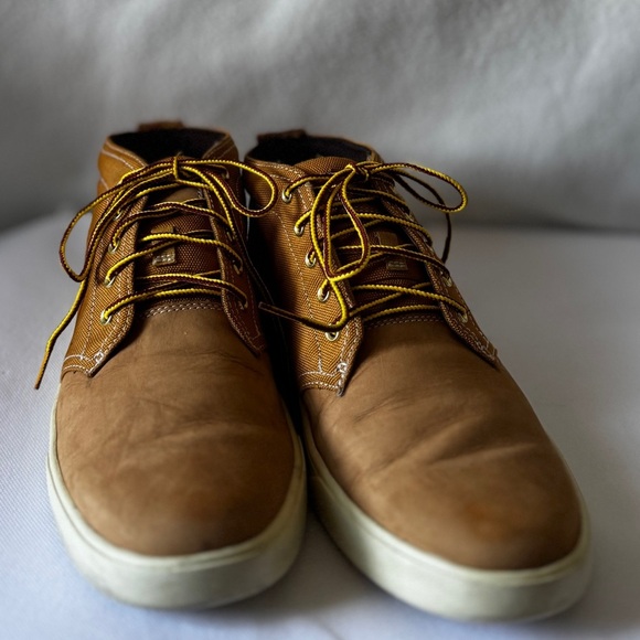 Timberland Size 9 Men’s Light Cognac Suede Shoes - Picture 7 of 14